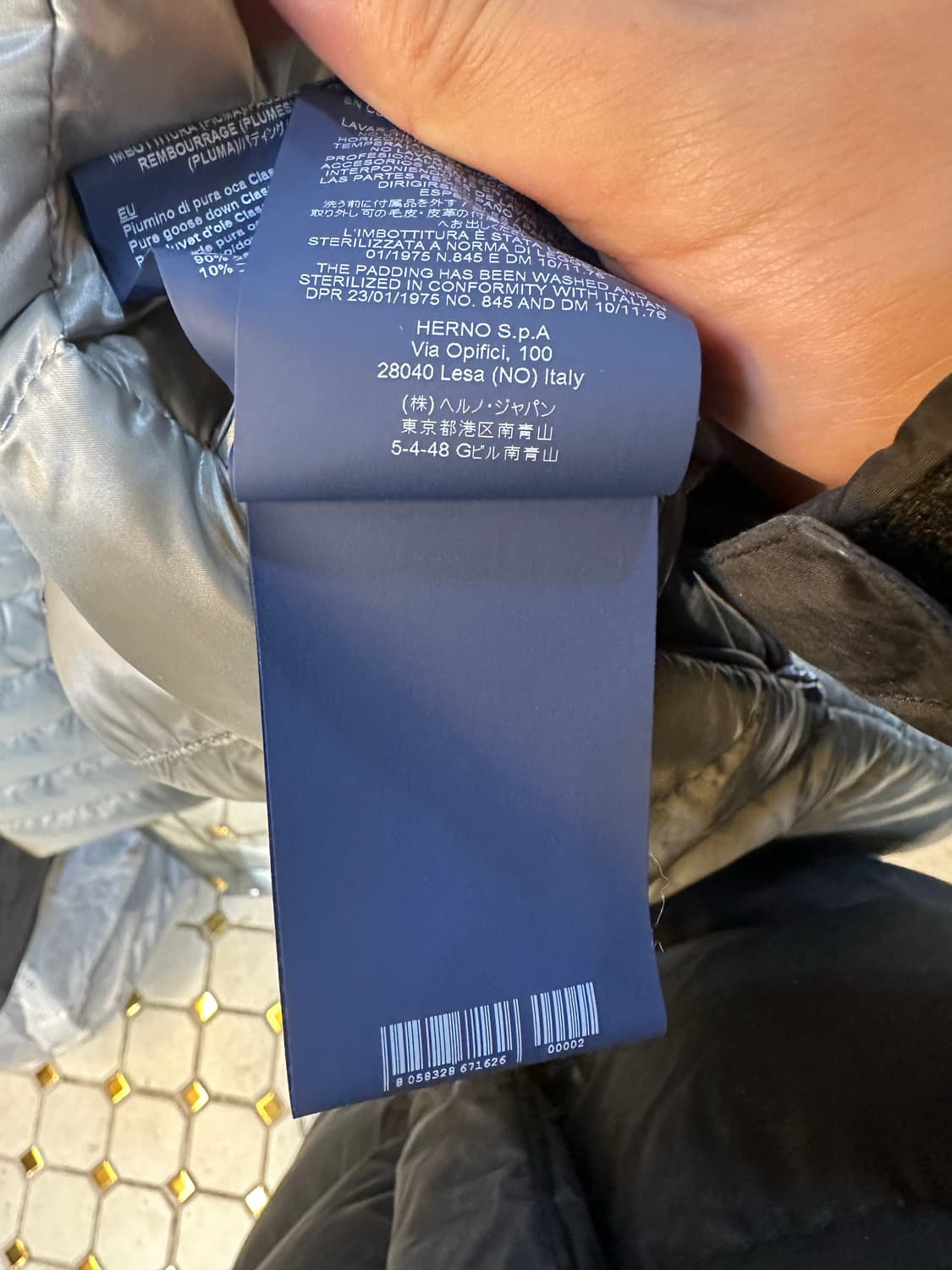 에르노 ICONICO 폭스퍼 패딩 실버 상품이미지9