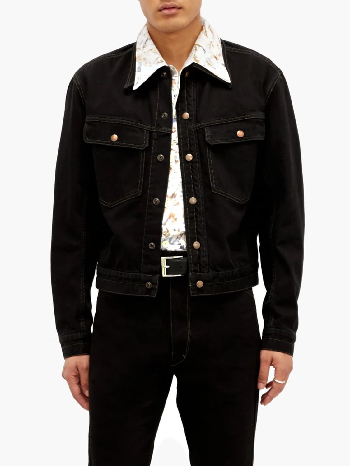 (46) 르메르 20ss 트러커 데님 자켓 블랙 상품이미지1