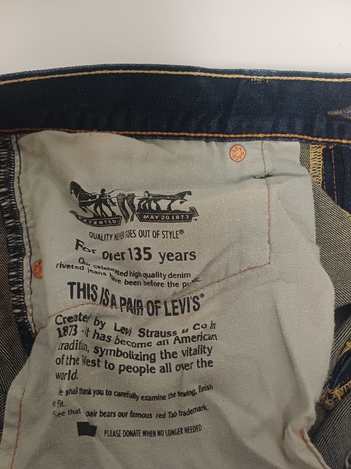 Levi's 541™ 애슬레틱 테이퍼드 딥인디고 위스커 (W32 L34) 상품이미지5