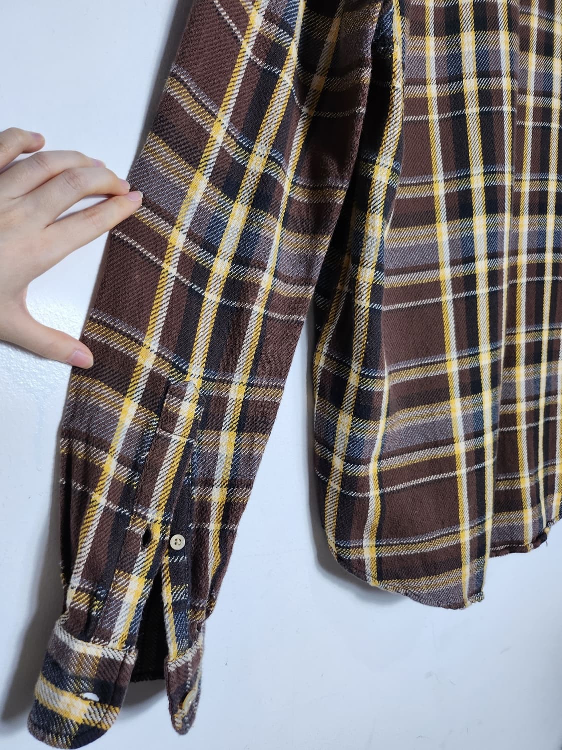 리바이스 빈티지 브라운 체크셔츠 상품이미지5
