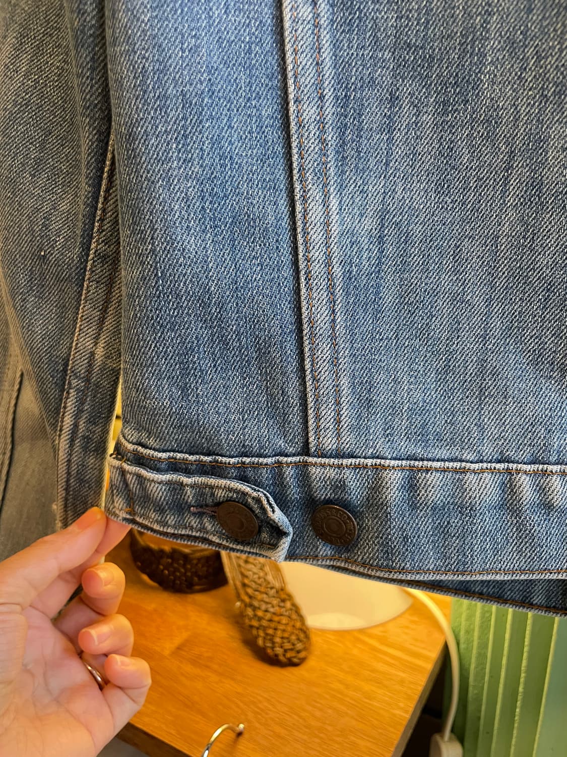 70's Vintage Levi’s Denim Trucker Jacket 상품이미지7