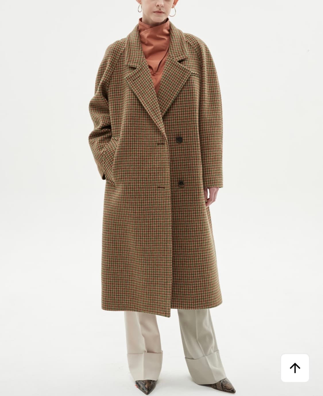 앤더슨벨 잉그리드 체크 코트 xs 상품이미지3