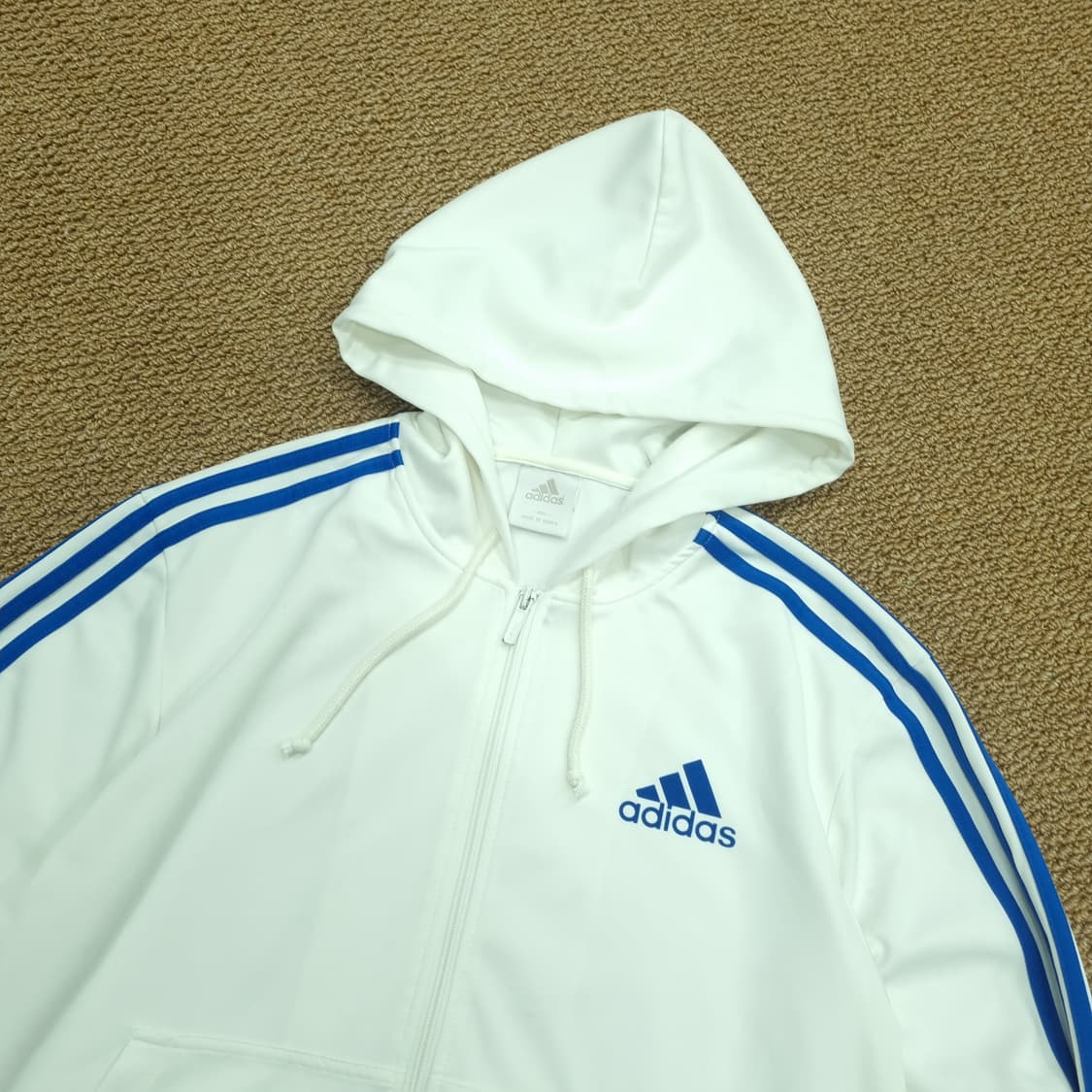 아디다스 흰파 퍼포먼스 후드집업 져지 상품이미지2