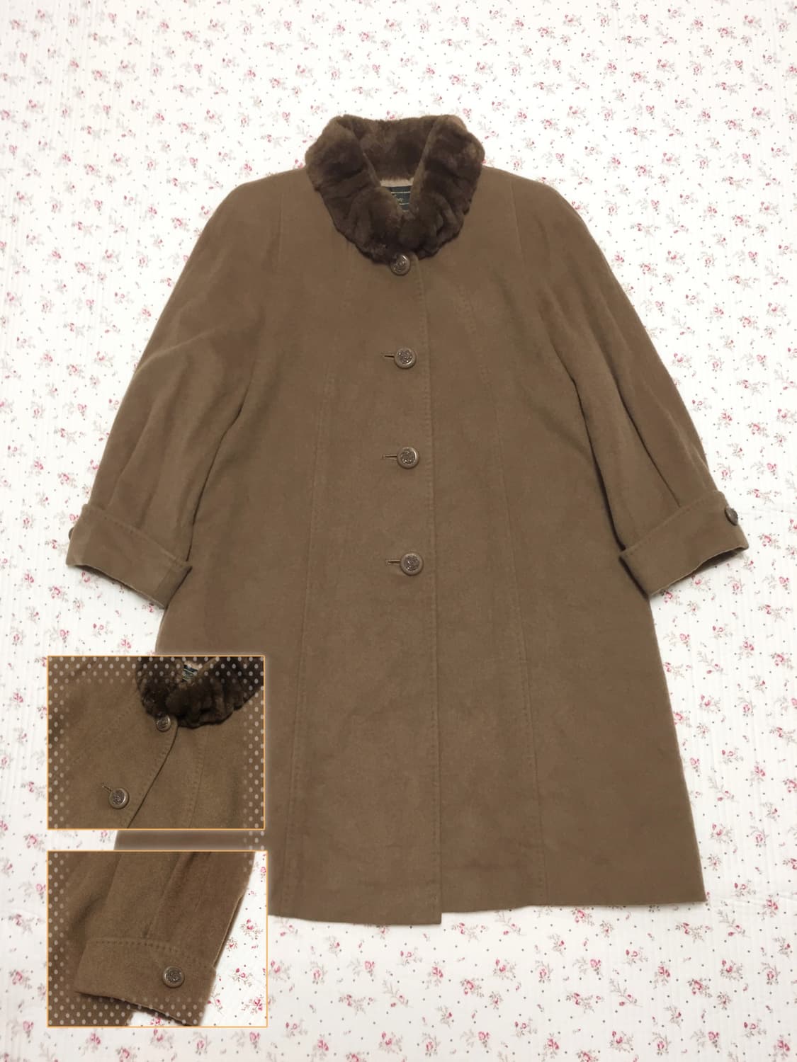 빈티지 브라운 퍼 코트 상품이미지1