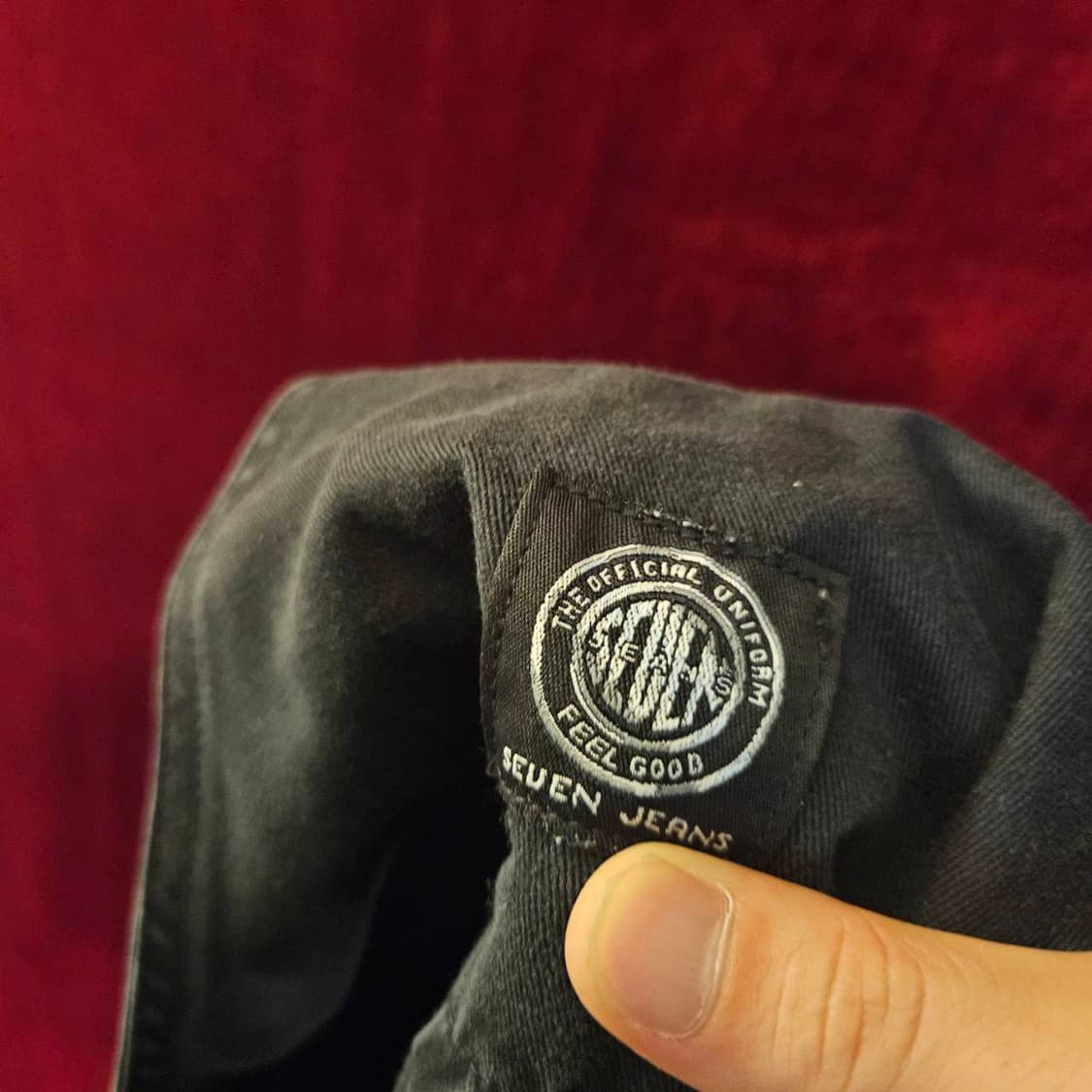 세븐진(Seven Jeans) 흑청 와이드 데님 멜빵팬츠 상품이미지10