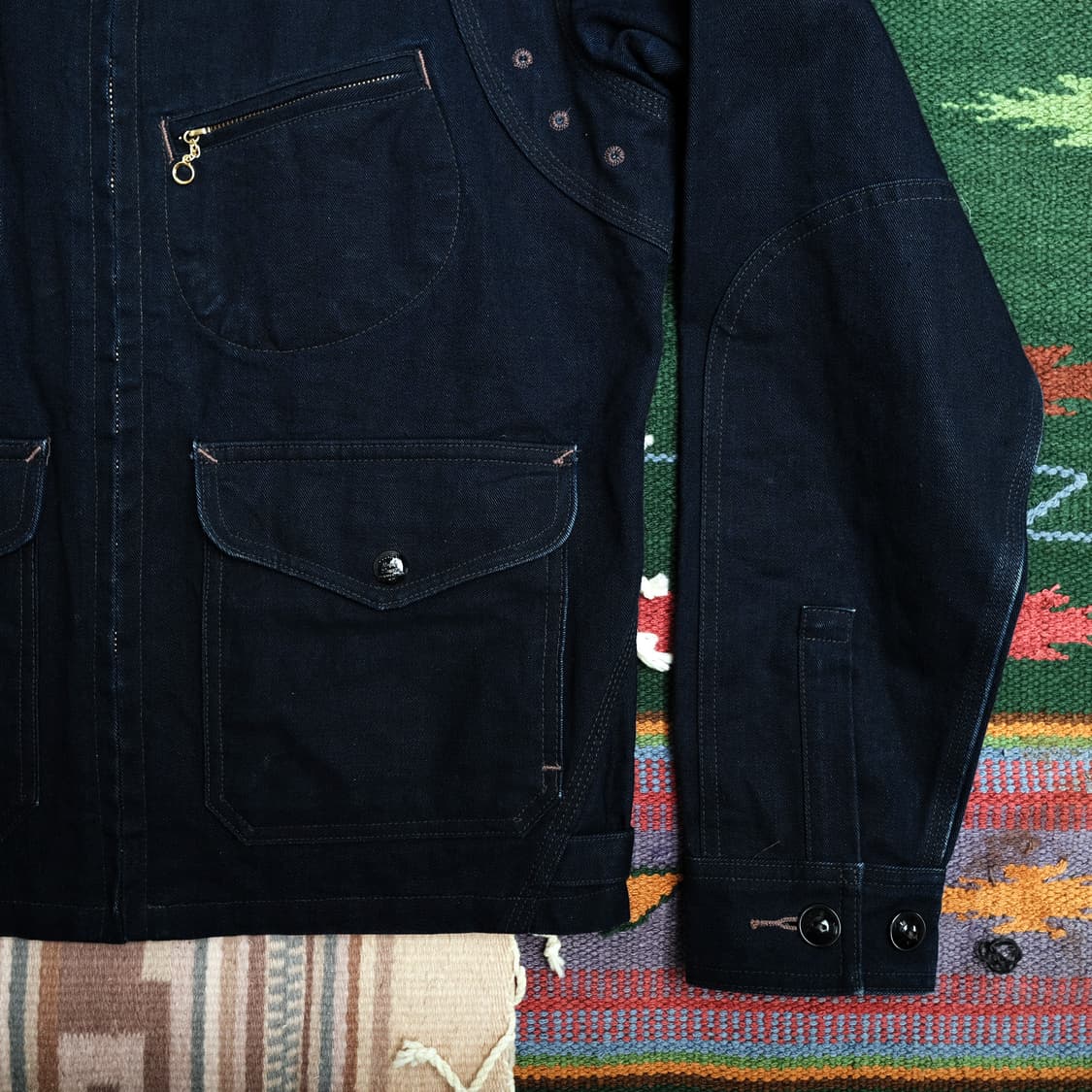 RRL 더블알엘 인디고 스포츠 자켓 xs사이즈 (추천 44-55) 상품이미지4