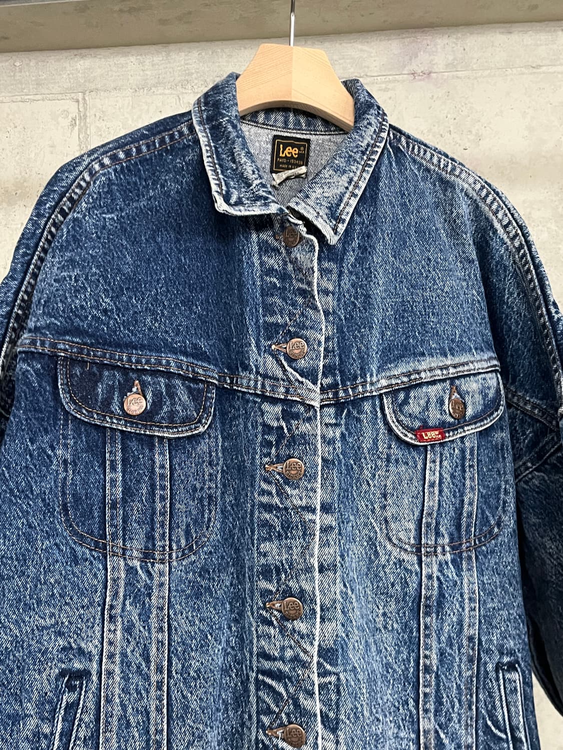 80s Lee RIDER DENIM TRUCKER JACKET 상품이미지3