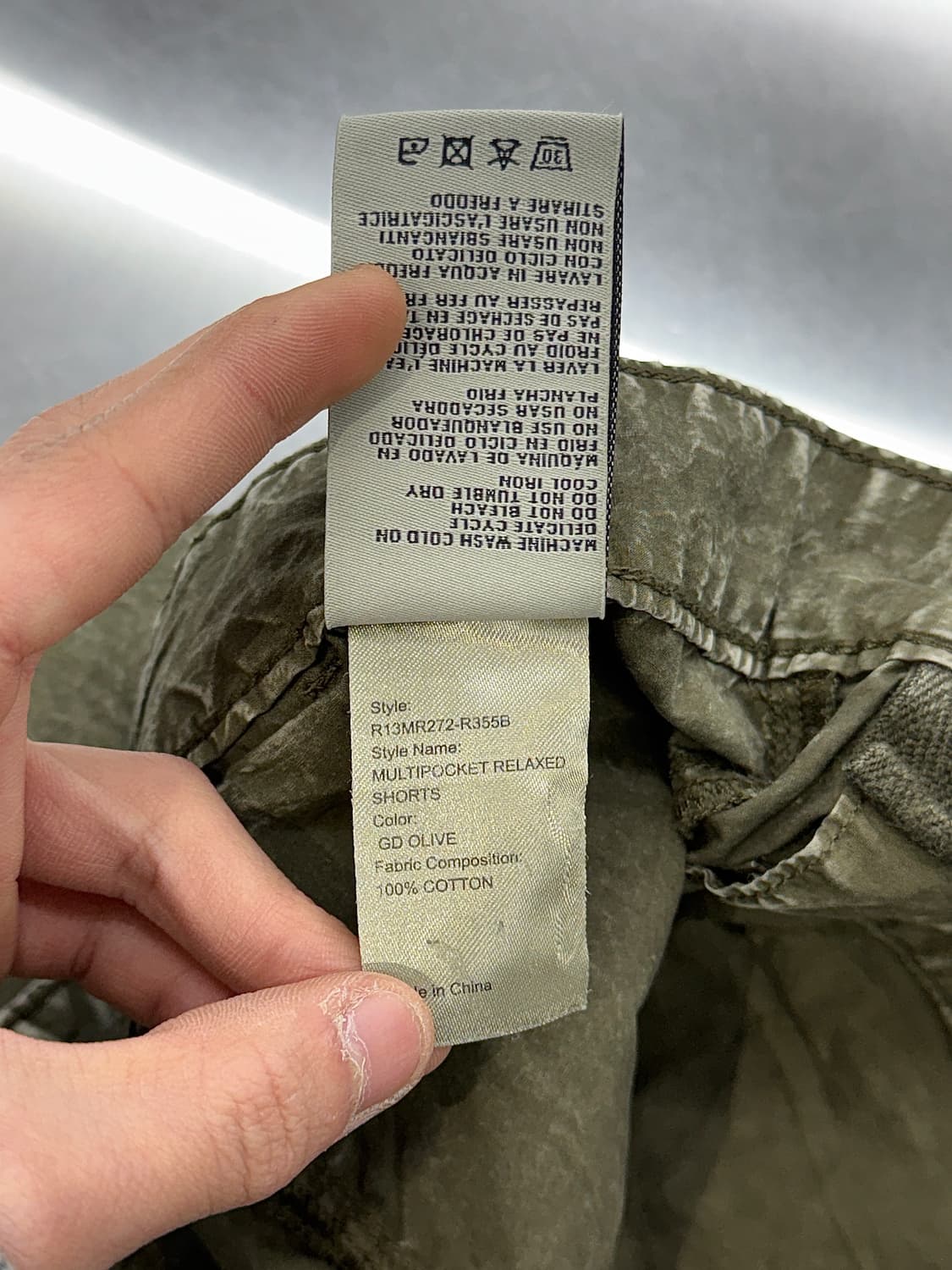 알써틴 24ss 카키 멀티 포켓 스톤 에이지 하프 쇼츠 상품이미지6