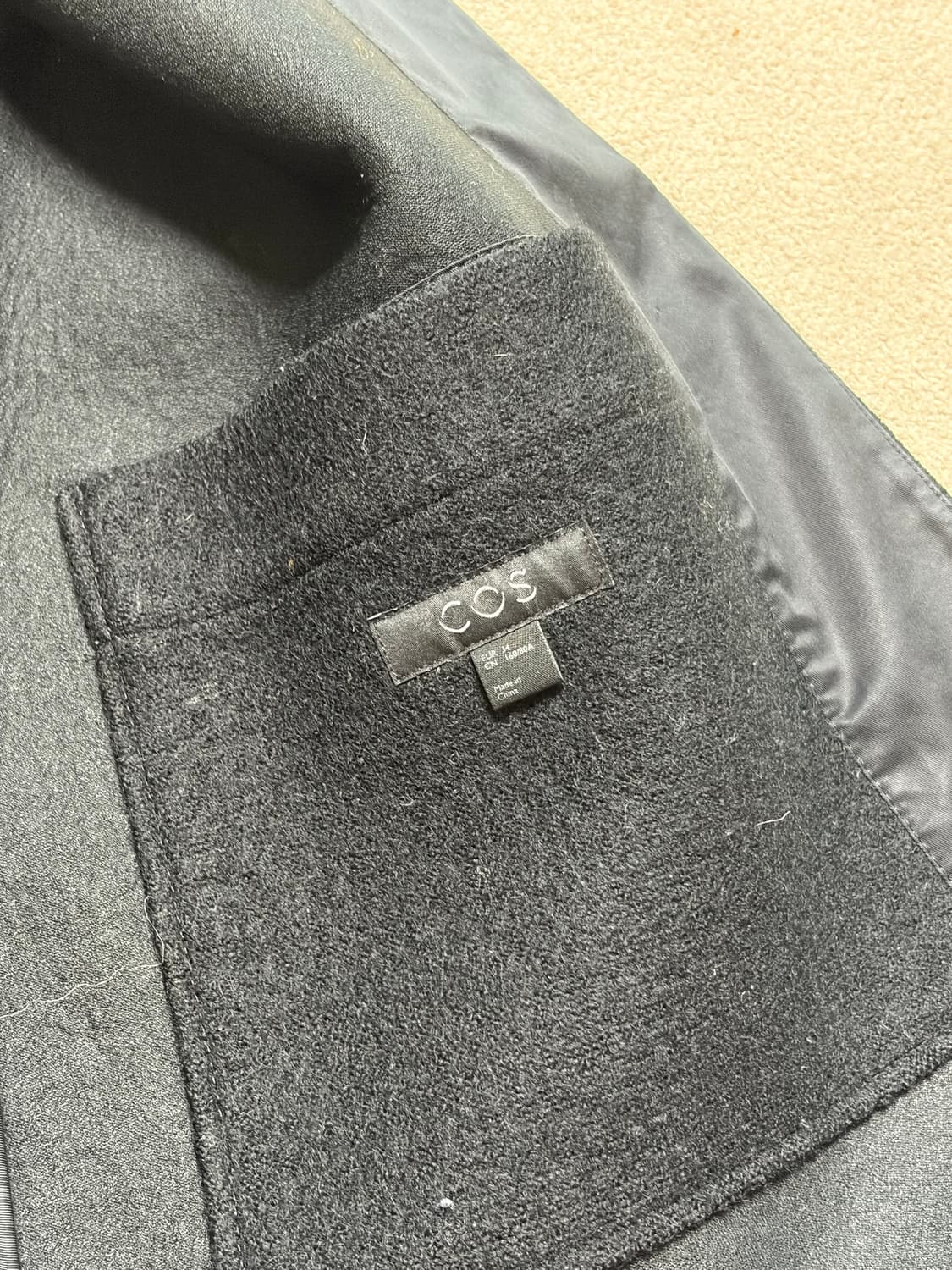 COS 블랙 모 자켓 EUR 34 상품이미지2