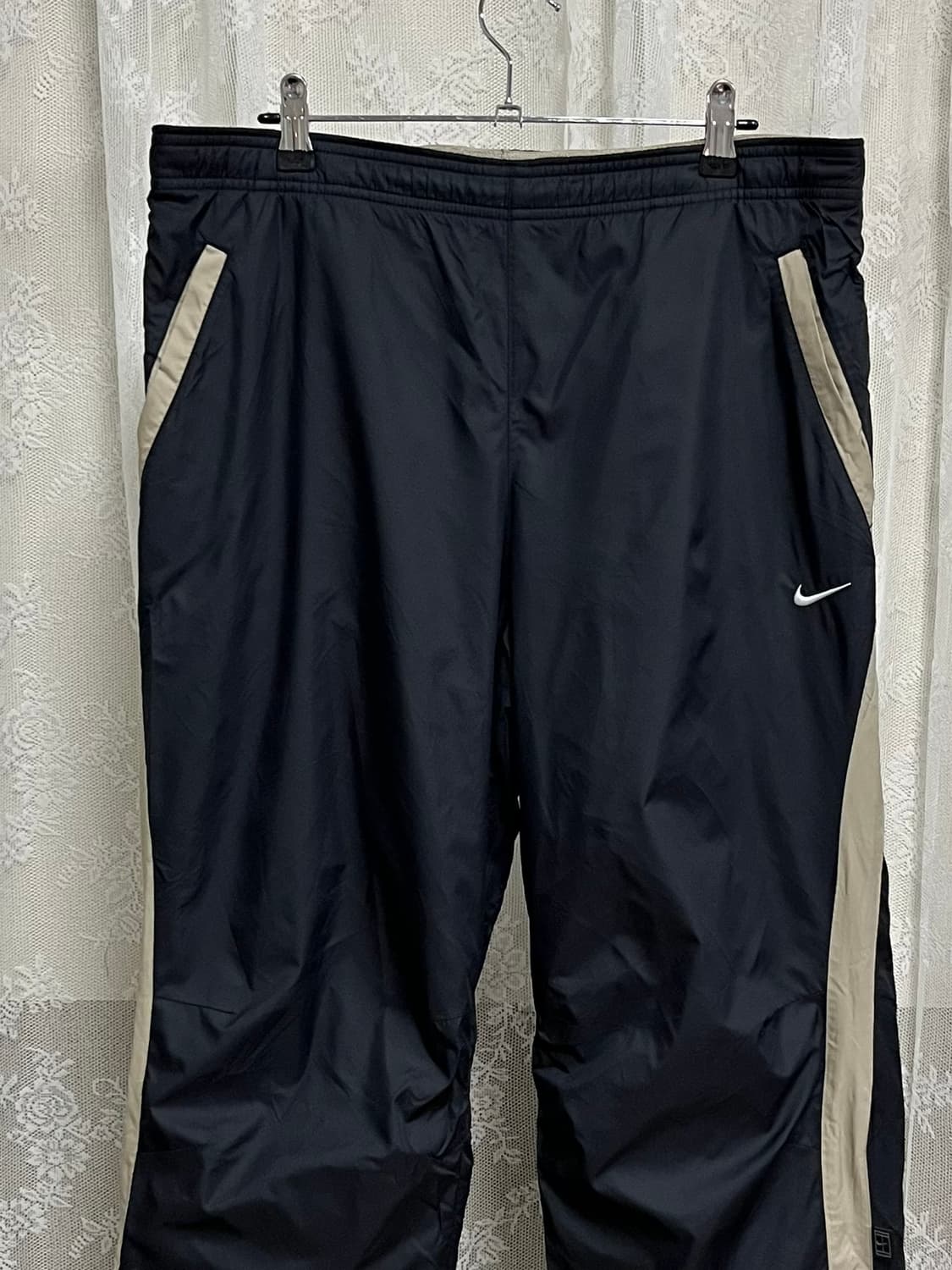 M) 나이키 올드스쿨 나일론 트레이닝 팬츠 블랙 상품이미지3