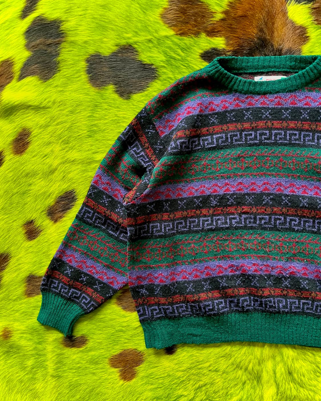 1980-90s TRONCI Italy Old Knit Sweater 상품이미지5