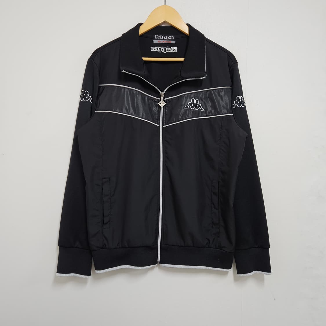XL 카파 빈티지 트랙자켓 블랙 실버 상품이미지2