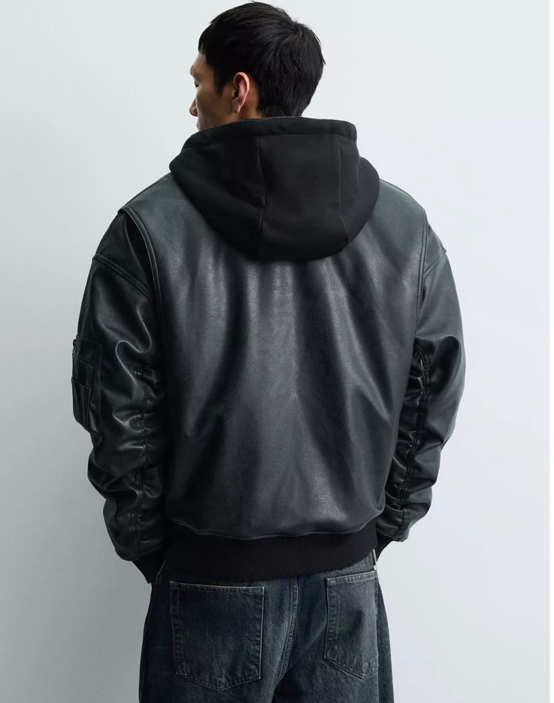 자라 가죽 항공점퍼 S (남녀공용) 상품이미지3