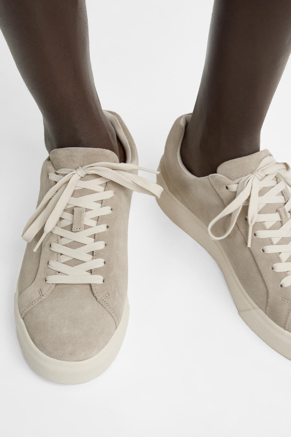자라 스니커즈 베이지 스웨이드 단화  상품이미지2