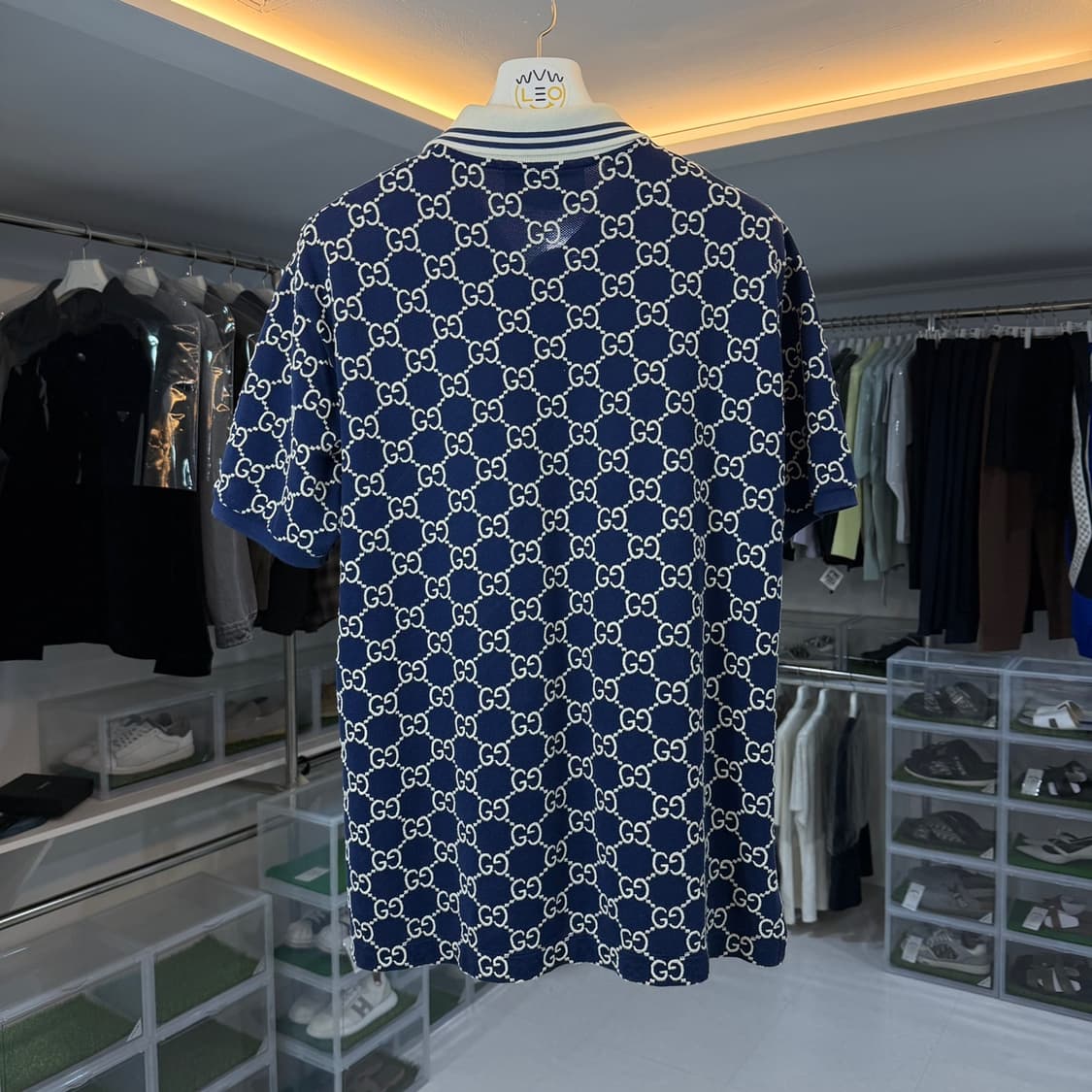 [리오브] 구찌 GG 스트레치 코튼 카라티셔츠 상품이미지2