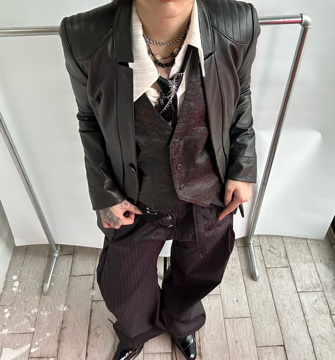 Elloie Dieu snake pattern point jacket 상품이미지1