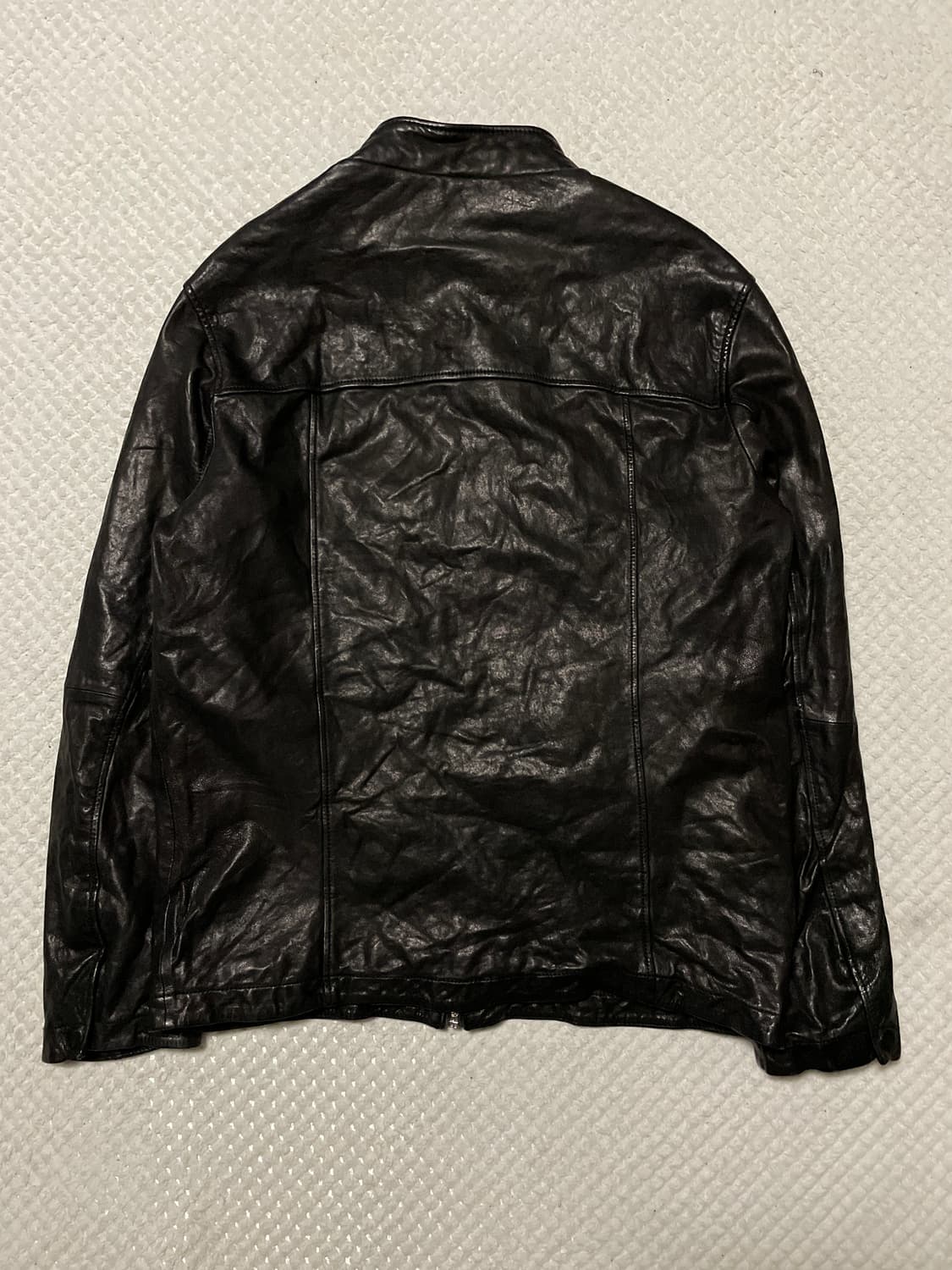 AND Z 웨스턴 무드 램스킨 양가죽 바이커 레더 자켓 상품이미지2