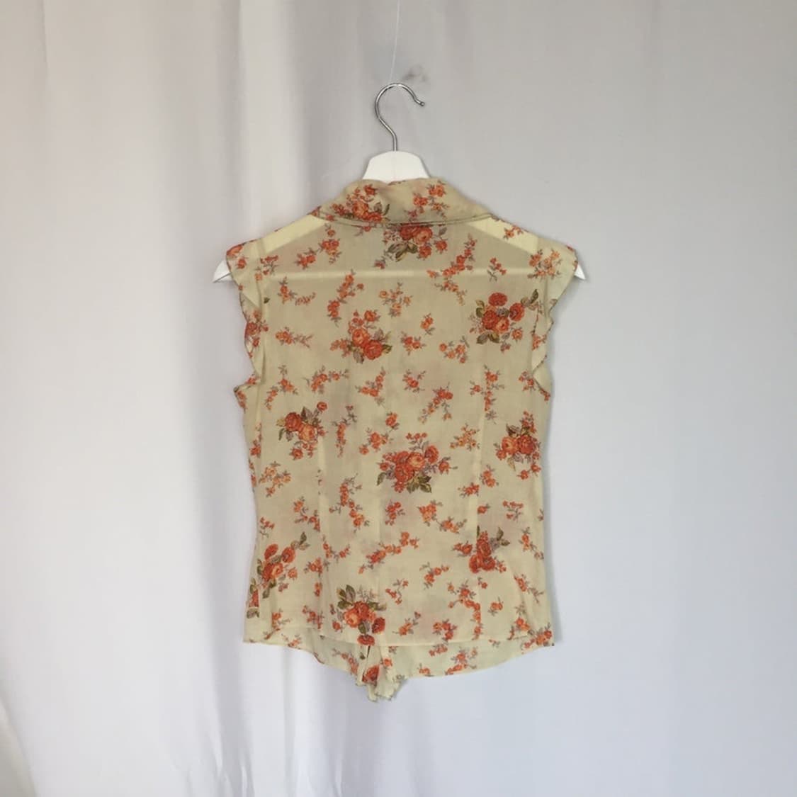672. trumpet flower sleeveless shirt 상품이미지3
