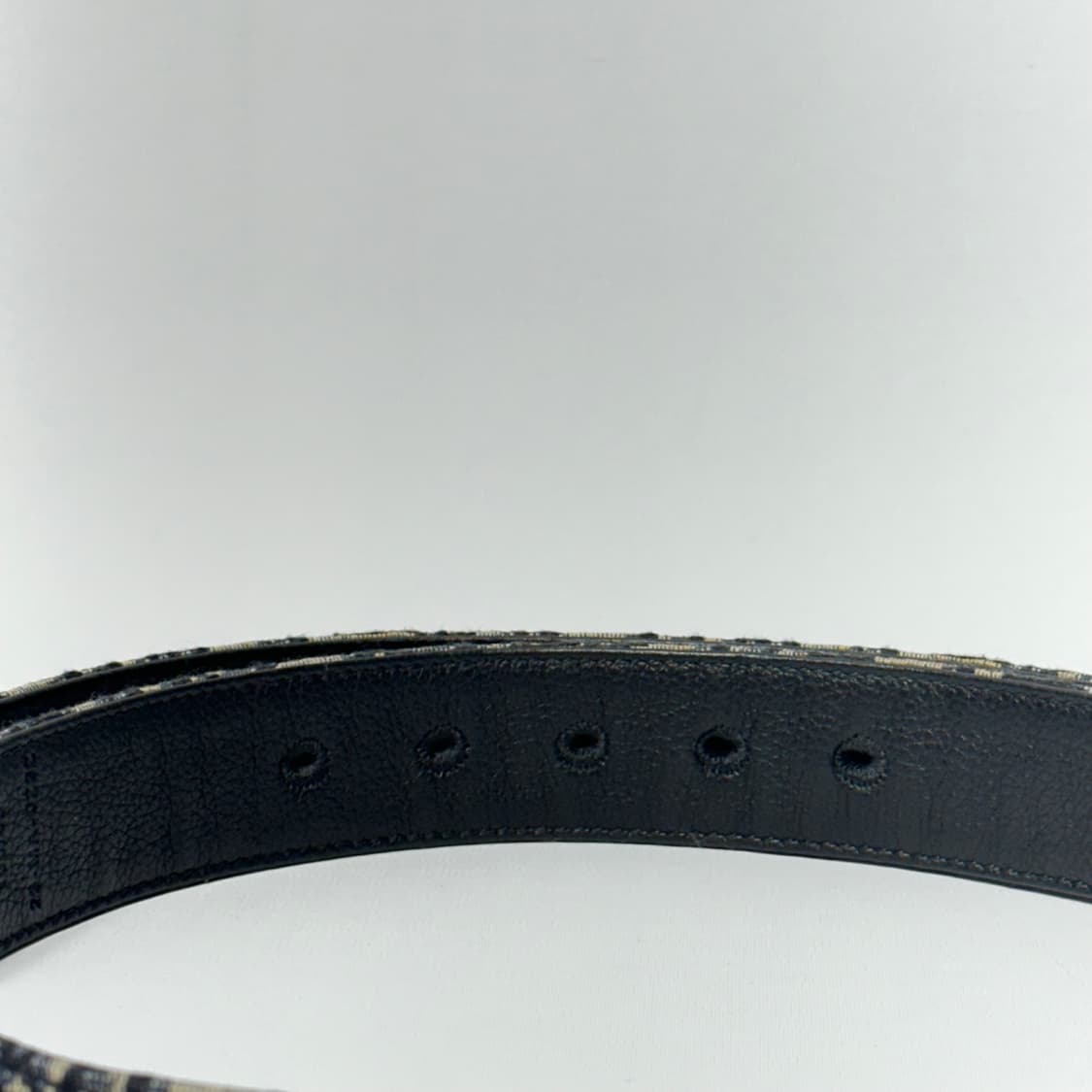 [S급/100] 디올 오블리크 자카드 CD 벨트 흑장 상품이미지5