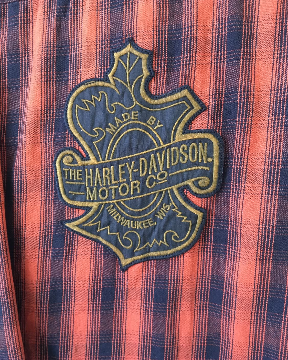 Harley Davidson check pattern shirt 상품이미지5