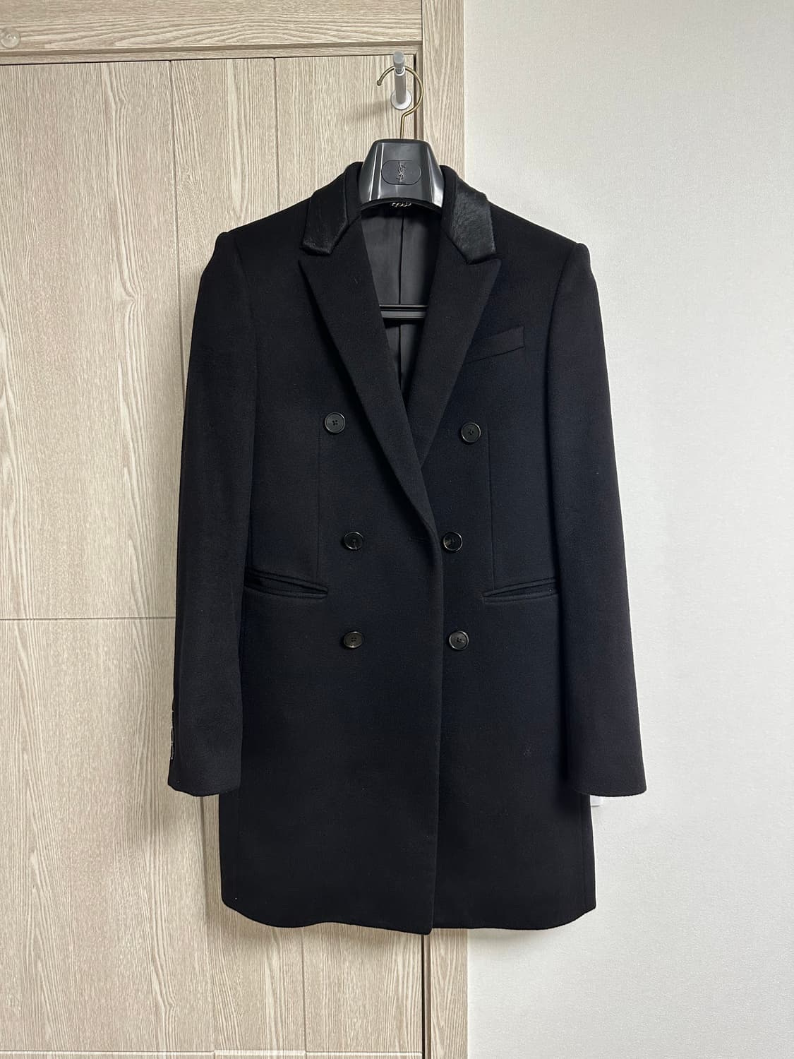 시스템 옴므 슬림 더블코트 블랙 상품이미지1