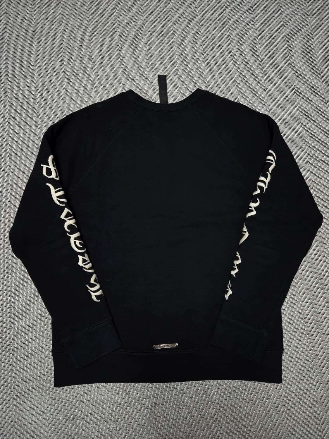 크롬하츠 맨투맨 자수 블랙(헤비웨이트) 상품이미지4