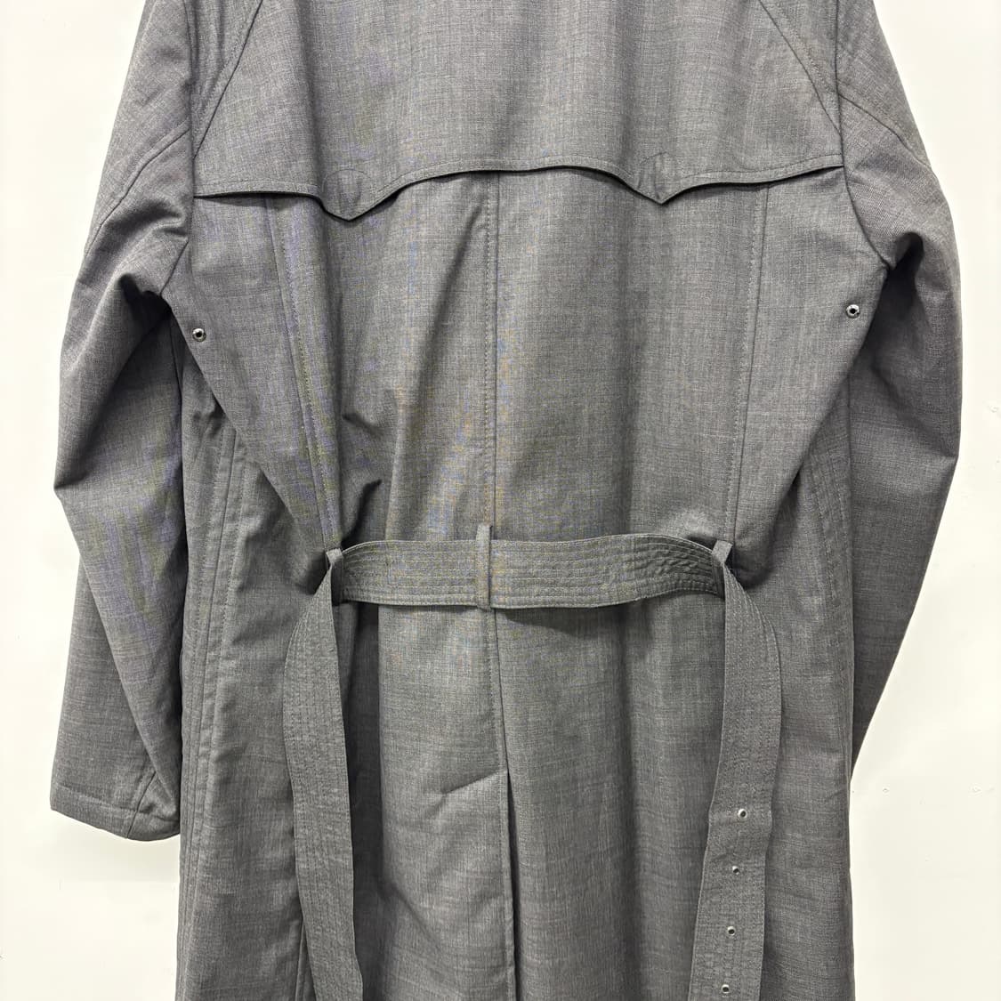 아르마니 차콜 더블 버튼 트렌치 코트 여/M 상품이미지6