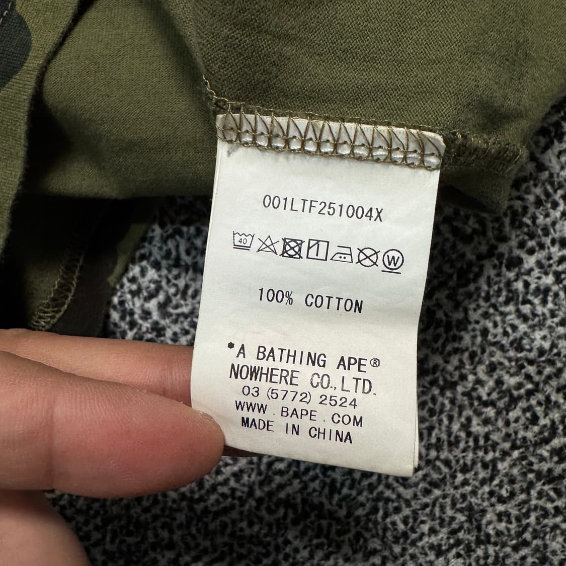 Name :  베이프 퍼스트 카모 미드로고 레이어드 롱슬리브 :)  상품이미지10