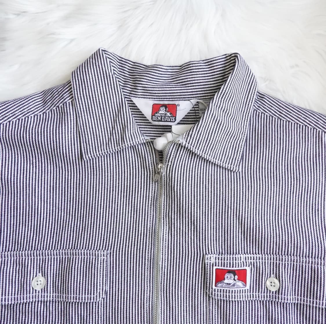 BEN DAVIS 스트라이프 워크 셔츠 1962 상품이미지3