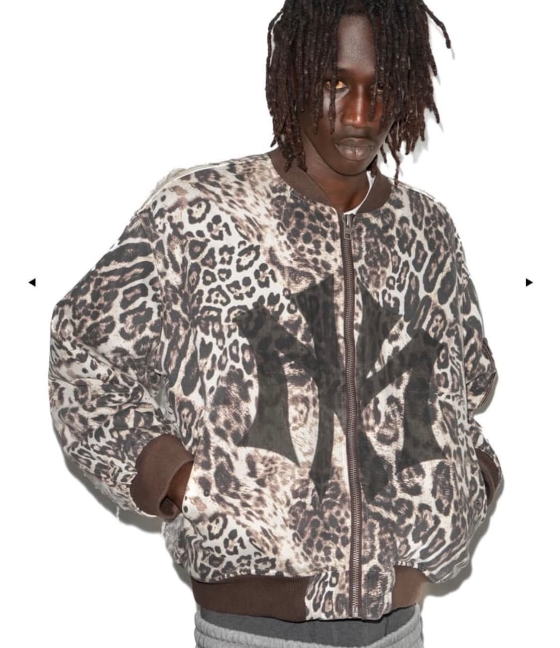 구함)) Mowalola x Ksubi 레오파드 봄버 상품이미지1