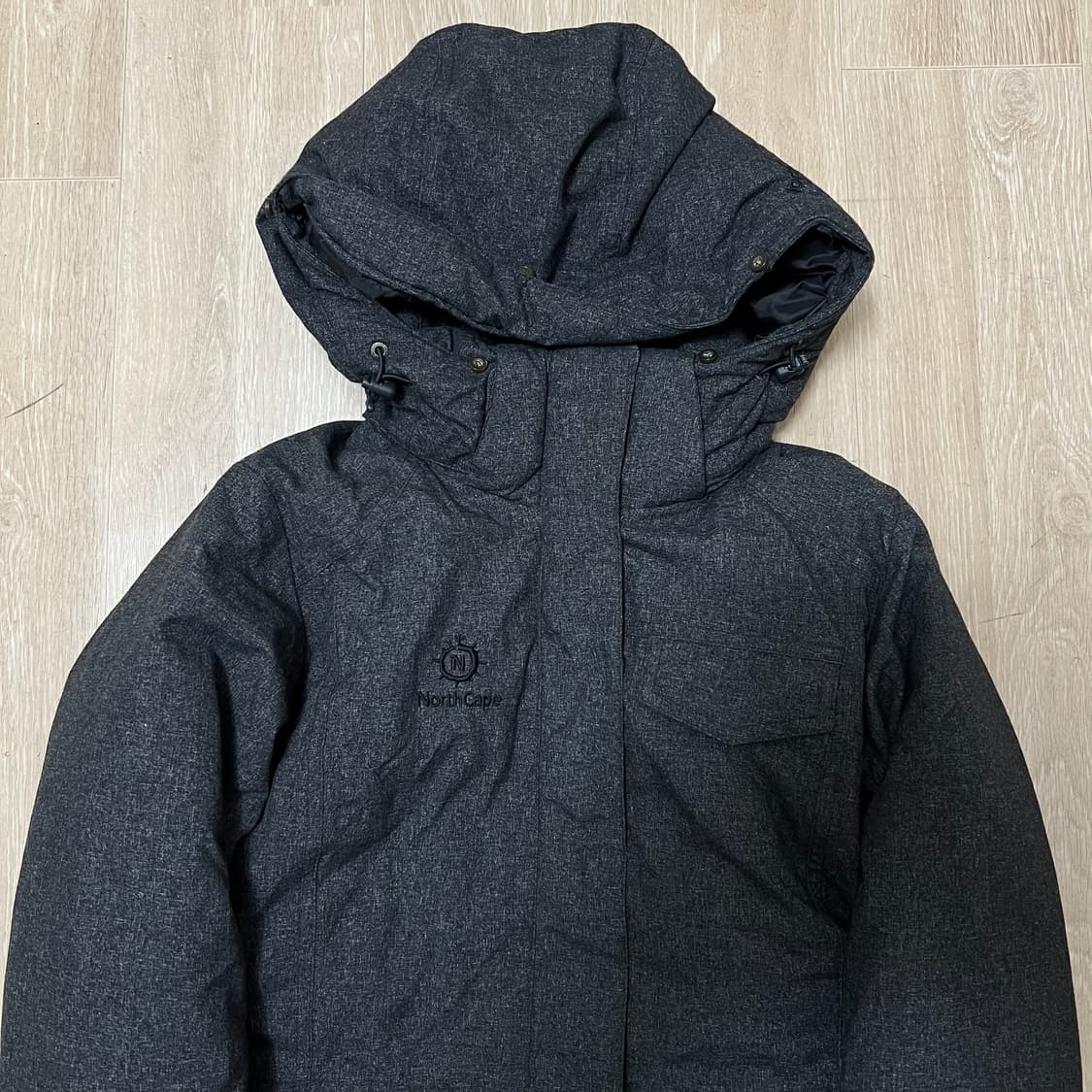 노스케이프 로고 덕다운 후드 롱패딩 M/95  상품이미지2