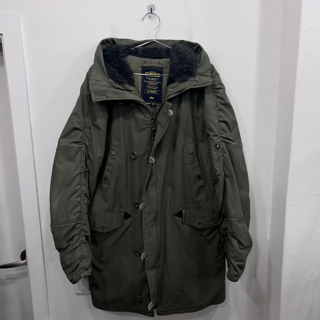 알파인터스트리 퀼팅 M65 롱 후드 야상 패딩 상품이미지2