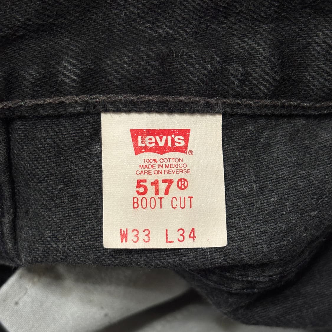 00s 빈티지 리바이스 517 블랙 허리40.5cm 상품이미지7