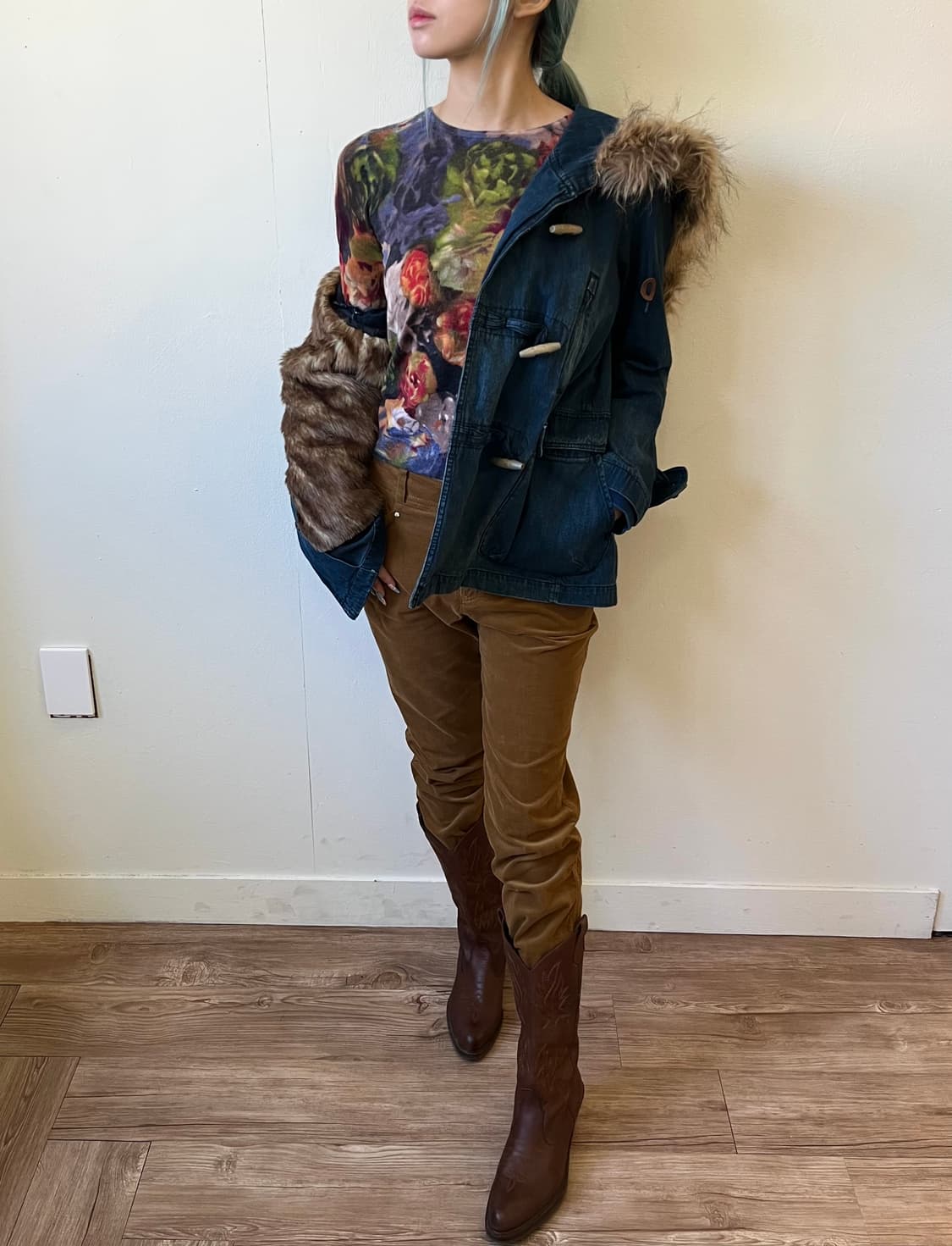 Cepo 데님 더플코트 자켓  상품이미지5