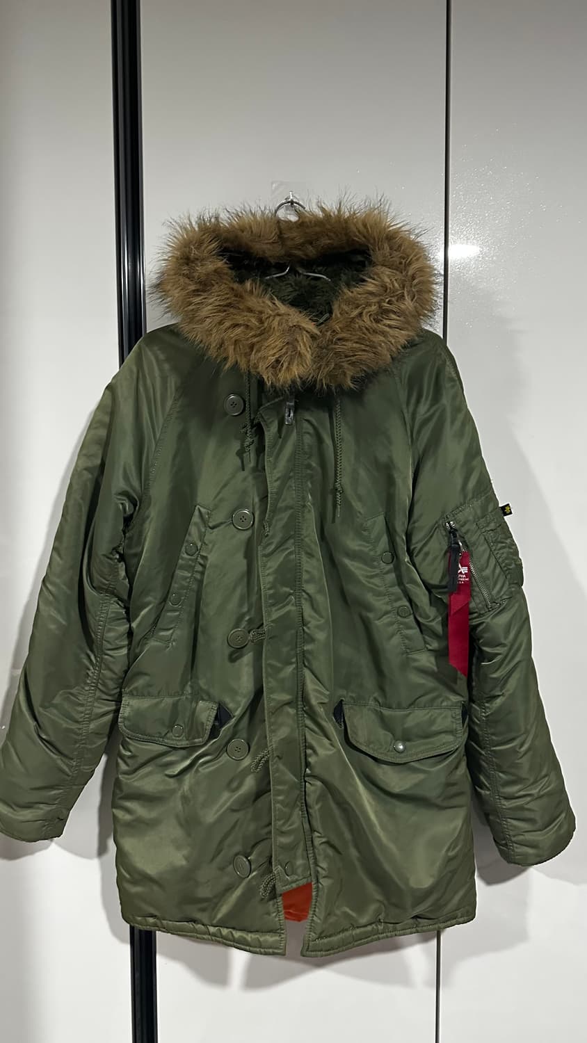 알파인더스트리 N3B 그린 밀리터리 야상 패딩 자켓 M 상품이미지1