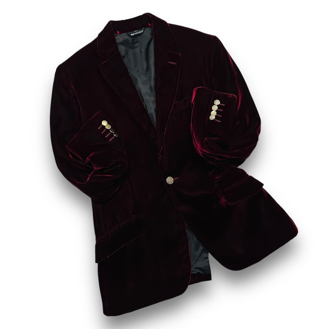 돌체 앤 가바나 00s 섹슈얼 다크 와인 벨벳 블레이저 상품이미지1