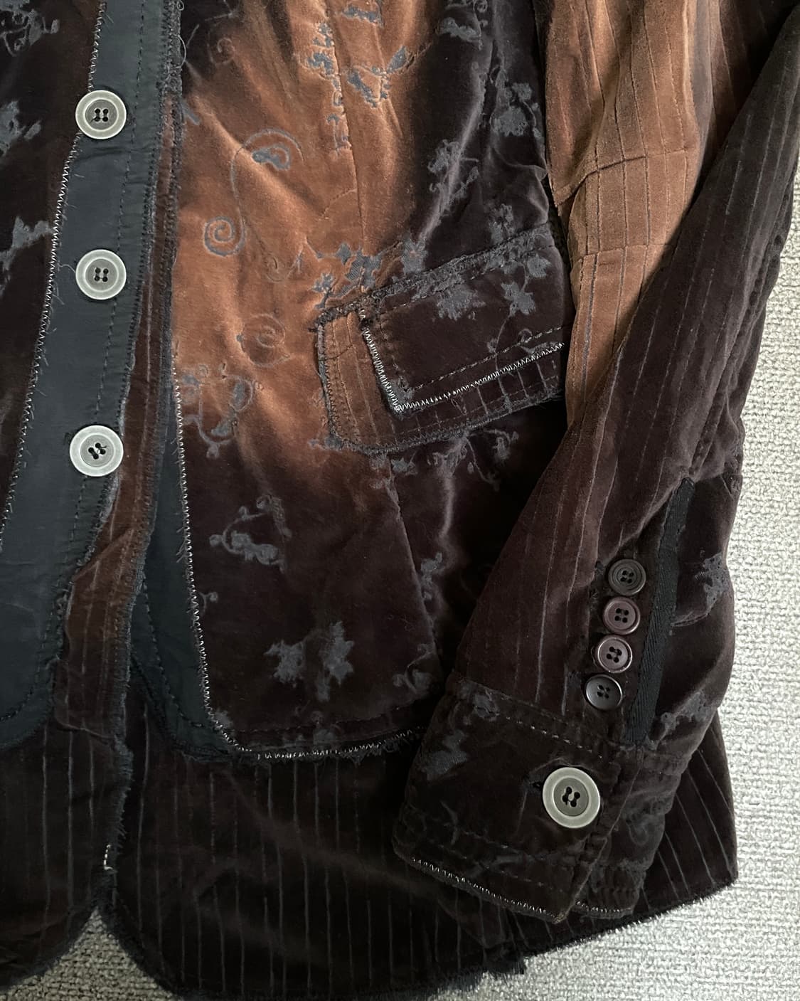 마리떼 프랑소와 저버 90s 벨벳 스티치 디테일 자켓 상품이미지6