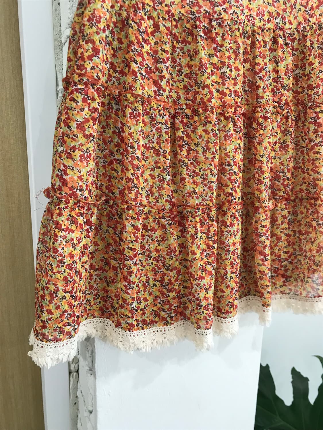 vintage flower skirt 상품이미지5