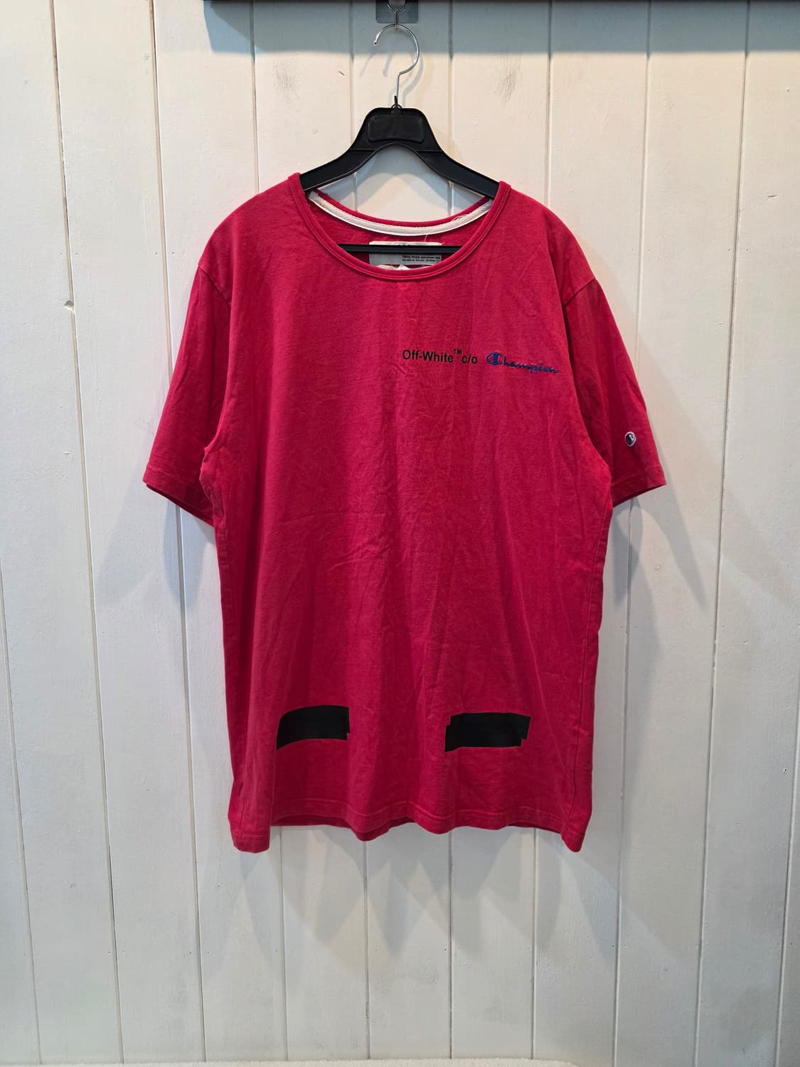 OFF-WHITE 오프화이트&챔피온 컬렉션 반팔티 상품이미지1