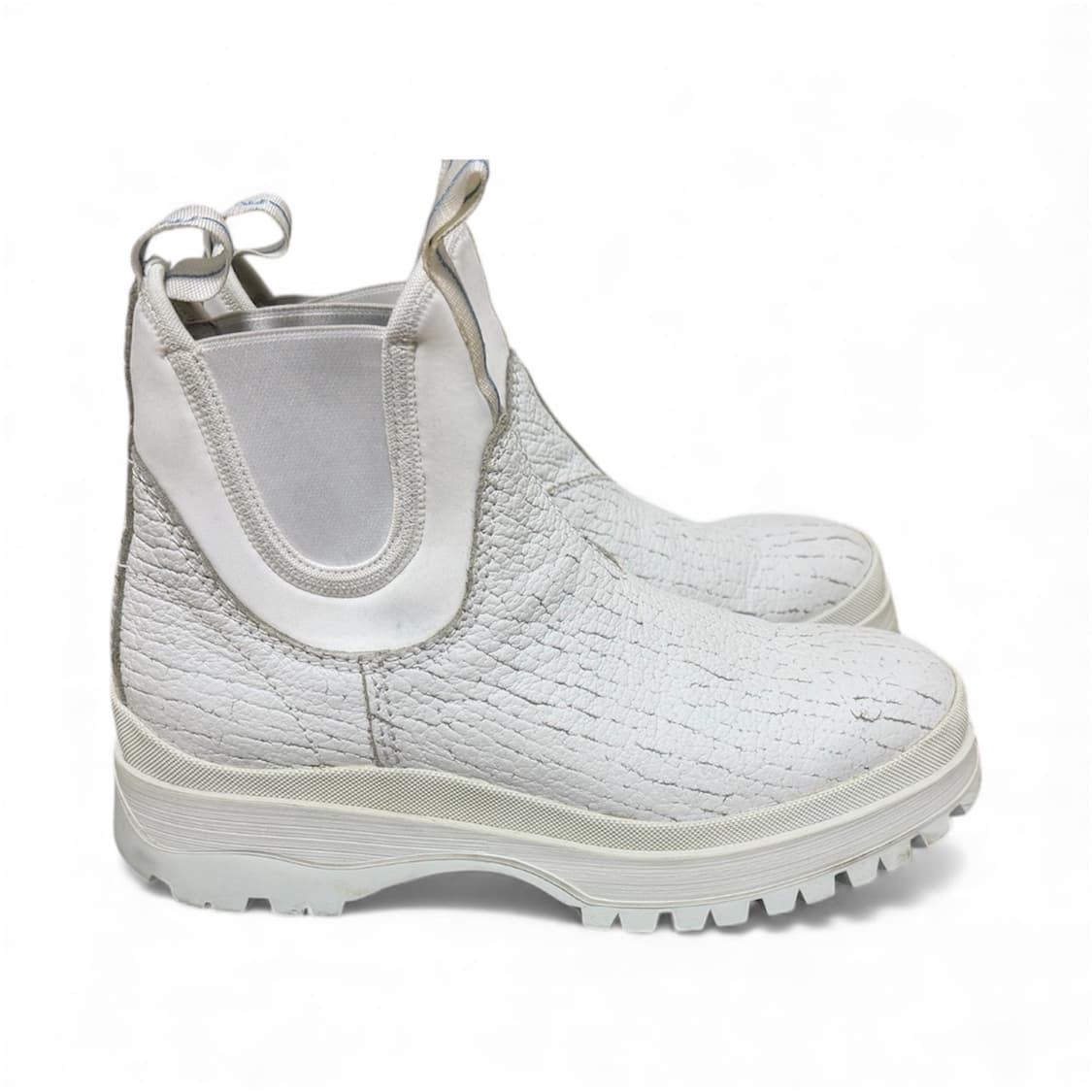 프라다18a/w brixxen 크랙 화이트레더부츠/41 상품이미지2