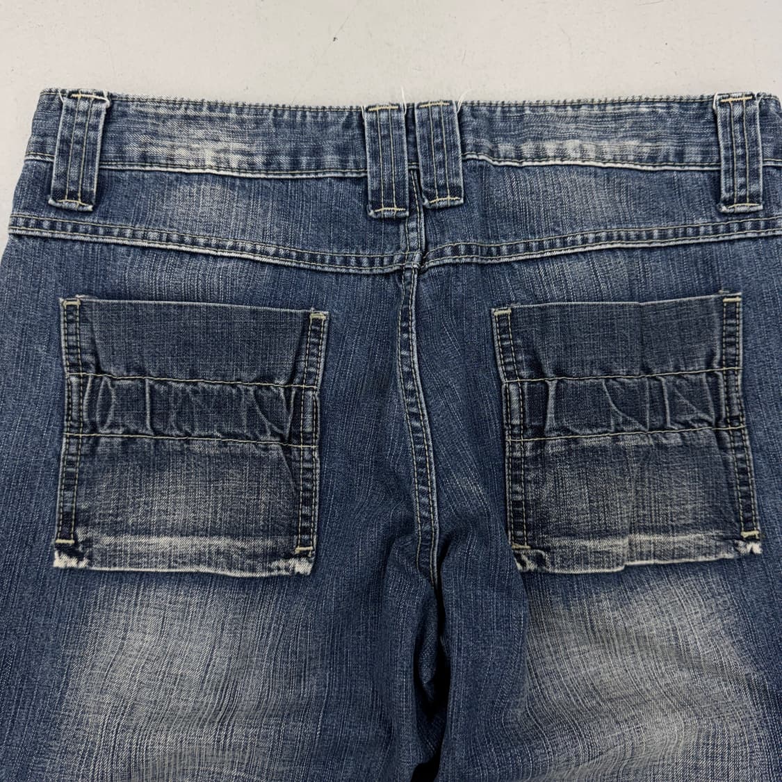 FUBU 후부 올드스쿨 더블니 부츠컷 데님팬츠 상품이미지6