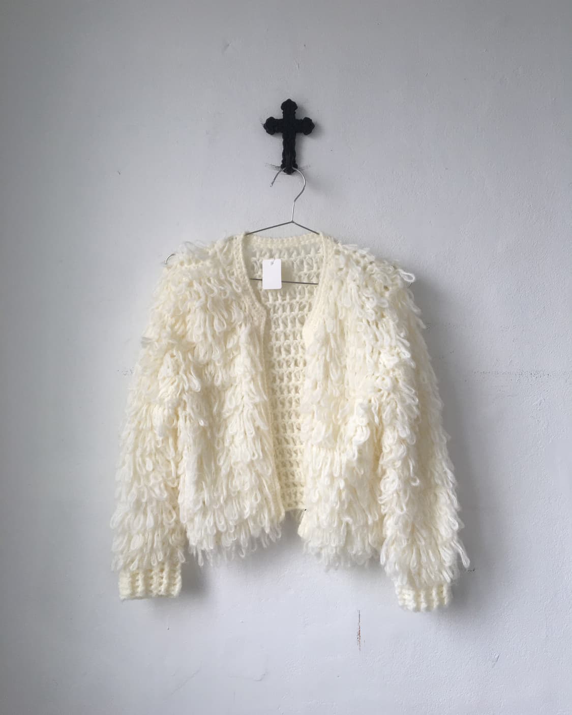 Fluffy open knit cardigan 상품이미지2