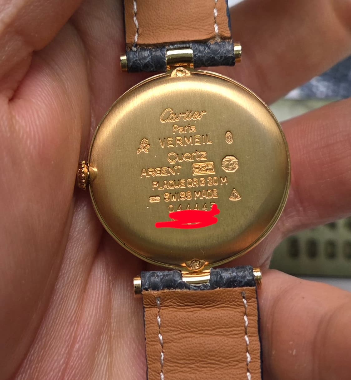 빈티지 까르띠에 머스트드 방돔 오리지널 스파이더 다이얼 남성용 (감정서  상품이미지7