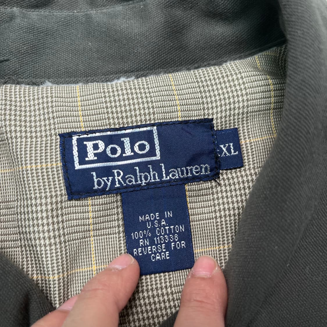 105 폴로 랄프로렌 90s 스몰로고 블루종 자켓 상품이미지3