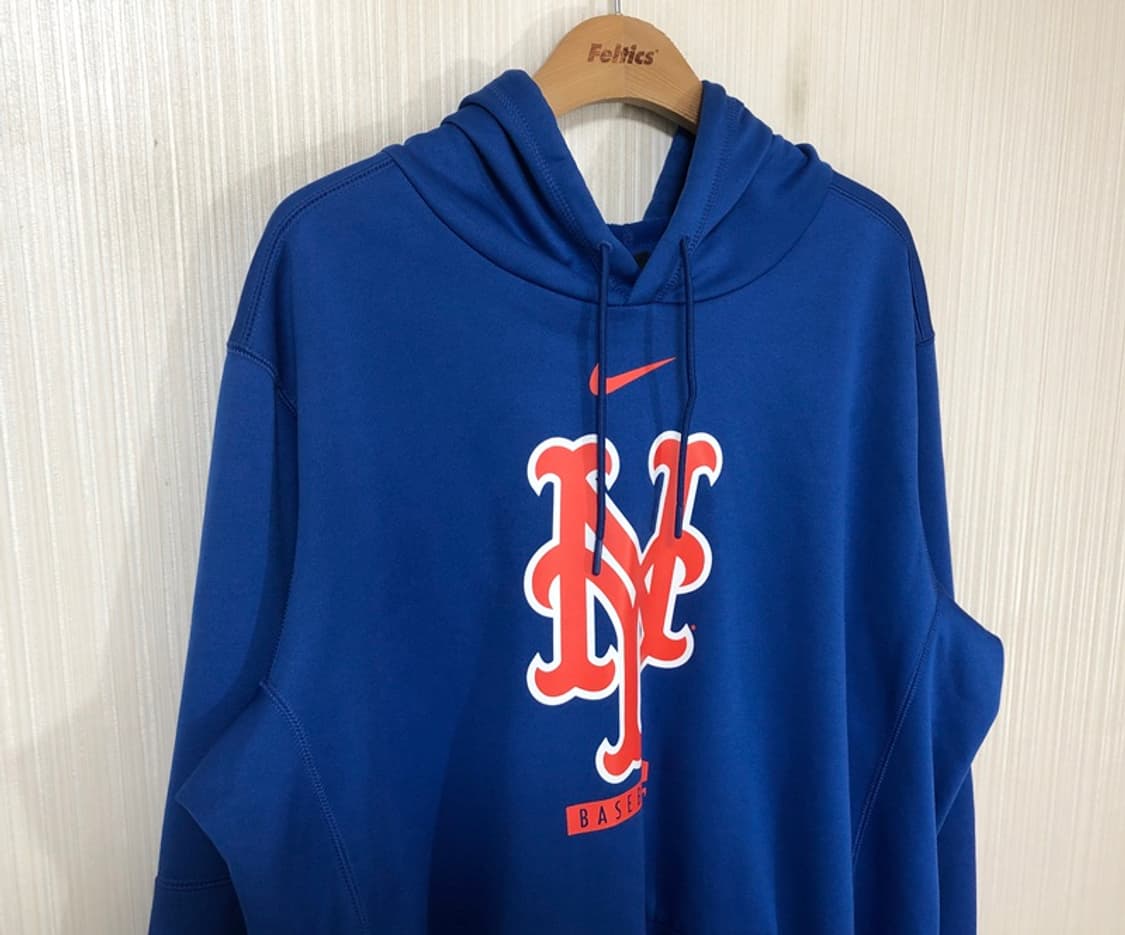 MLB 나이키 뉴욕메츠 플리스 풀오버후디 XL(해외) 상품이미지5