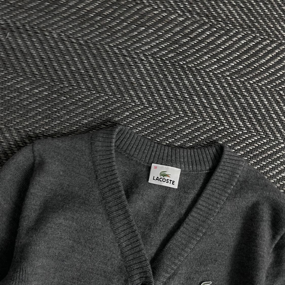 라코스테 우먼스 자수로고 그레이 미니멀 원피스y 3919 상품이미지5