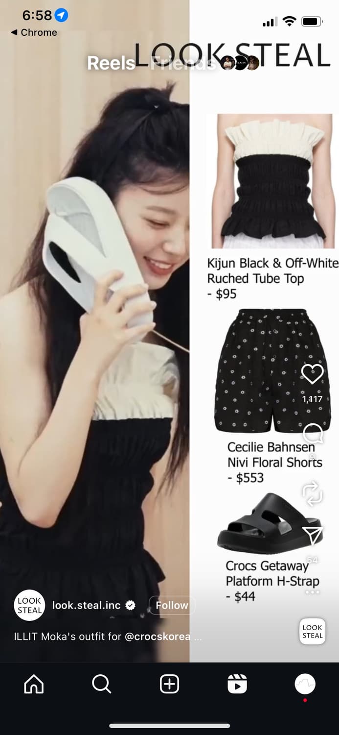 Kijun Black & Off-White Ruched Tube Top 상품이미지6