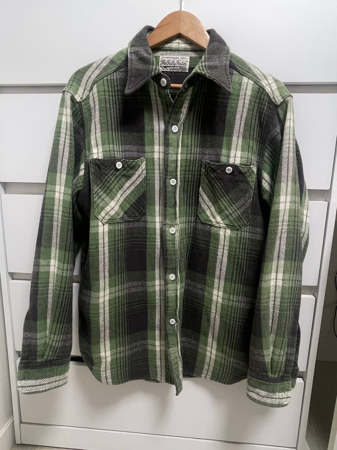 와코마리아 플란넬 체크 셔츠 상품이미지3