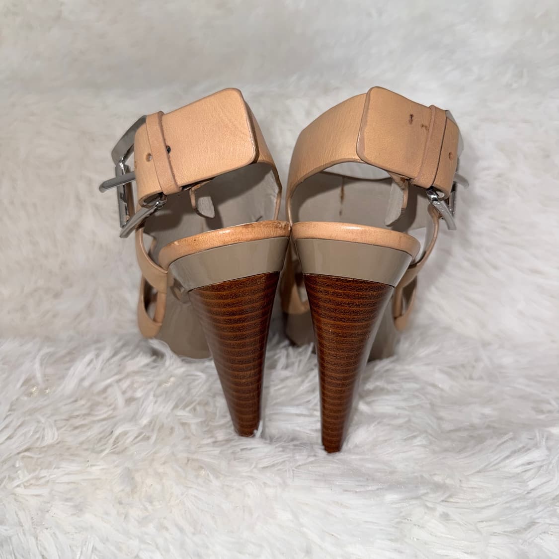 230 Michael Kors 마이클 코어스 래더 플랫폼 샌들 힐 상품이미지3