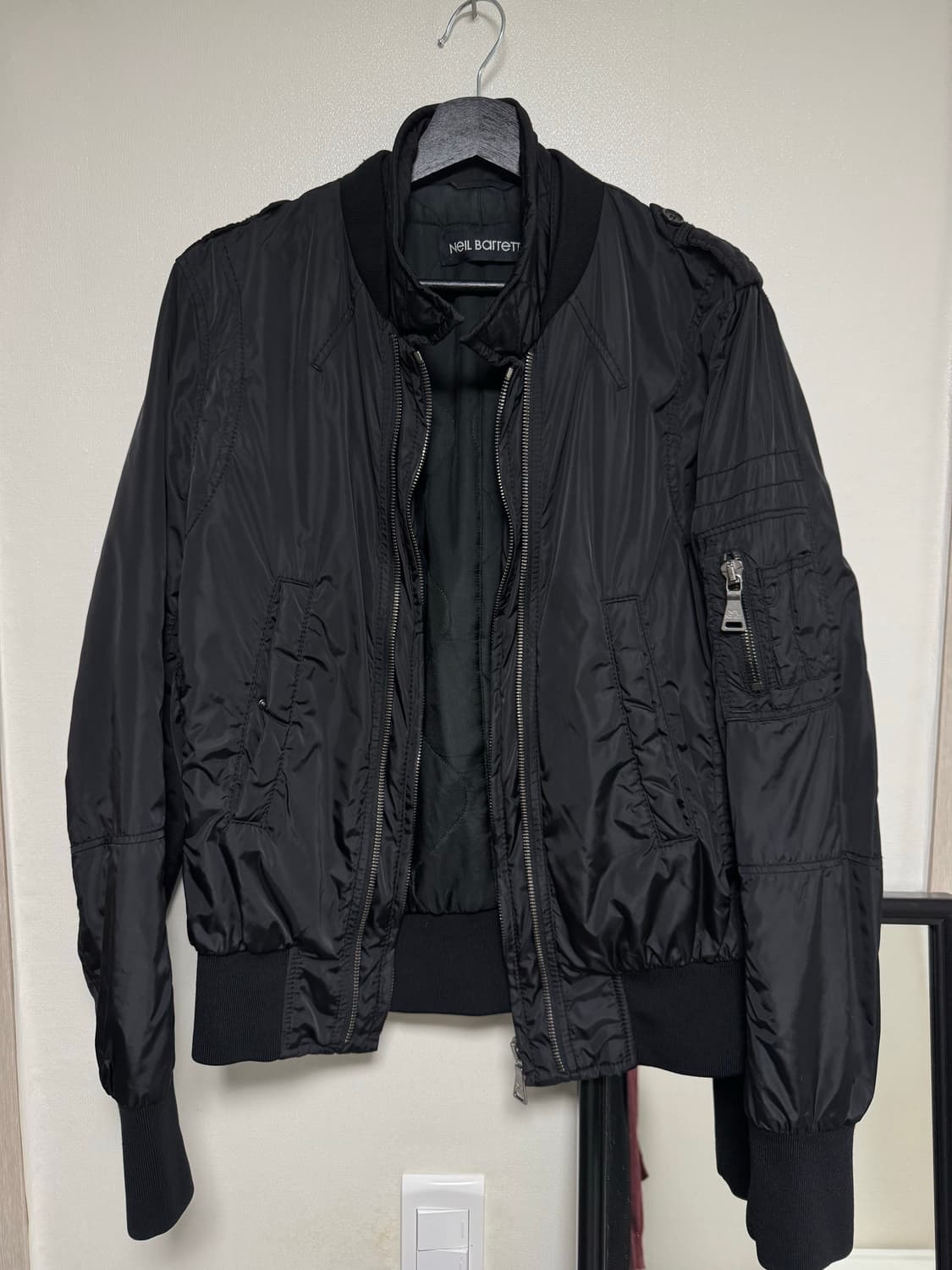 닐바렛 더블 레이어드 봄버 상품이미지5